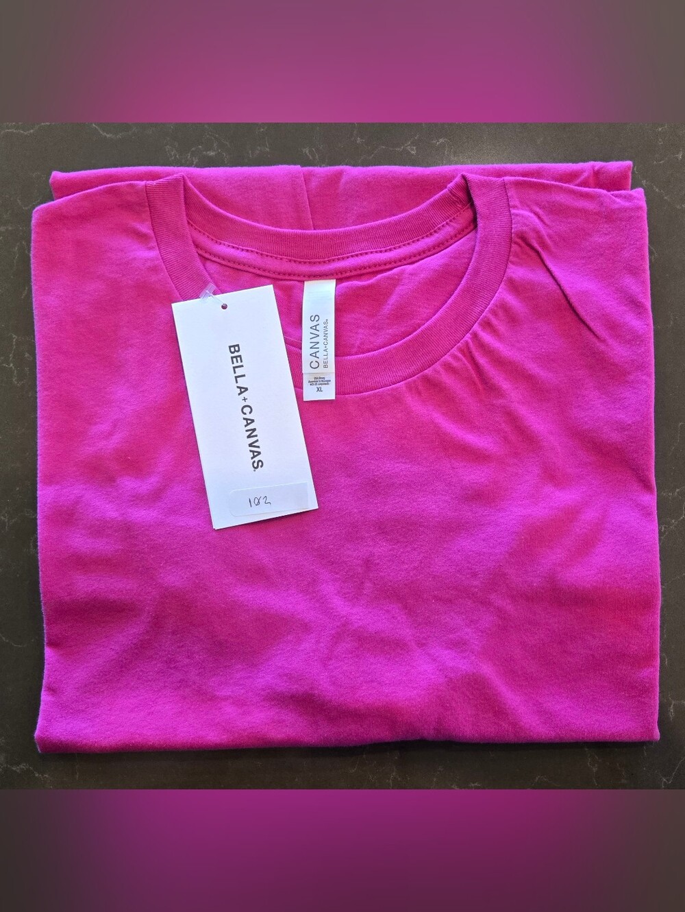 Bella Canvas Fuchsia Crewneck Tee